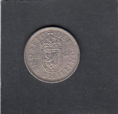 Beschrijving: 1 Shilling ELIZABETH II